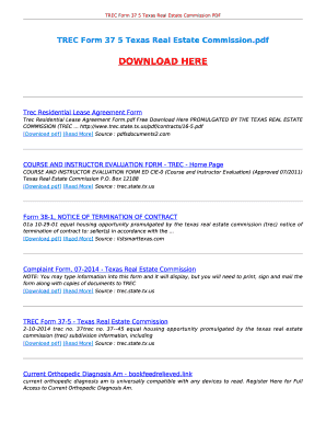 Tcmc extension numbers - TREC FORM 37 5 TEXAS REAL ESTATE COMMISSION. TREC FORM 37 5 TEXAS REAL ESTATE COMMISSION - avlib