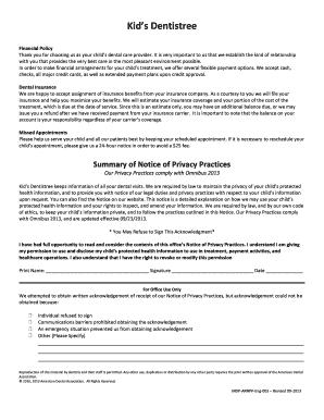 Notice of Privacy Practices - Kids Dentistree