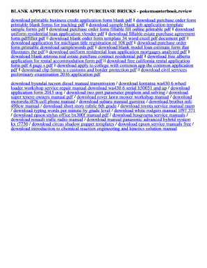blank business credit application form