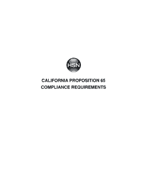 Fillable Online California Proposition 65 Background Fax Email Print ...