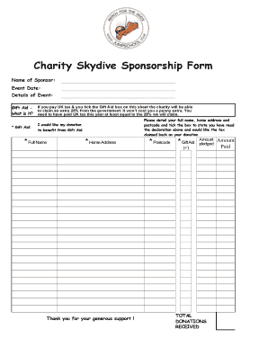 Sponsorship form jumpschool - JumpSchool.co.uk Learn to ... - jumpschool co