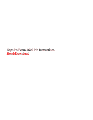 fillable online usps ps form 3602 nz instructions fax email print form 3602