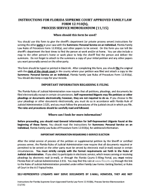 Process Service Memorandum - Fill Online, Printable ...