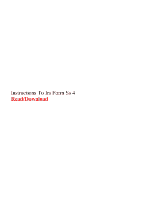 irs form ss 4 mailing instructions