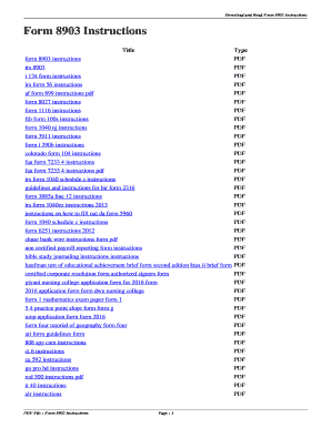 Form i 134 instructions - Form 8903 Instructions. form 8903 instructions