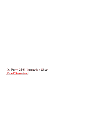 Da Form 3161 Instruction Sheet - WordPress.com