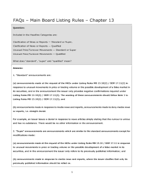 Listing Rules Chapter 13 Fill Online Printable Fillable Blank Pdffiller
