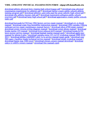 Fillable Online s6pspvn9t fansofbook VHSL ATHLETIC PHYSICAL EXAMINATION ...