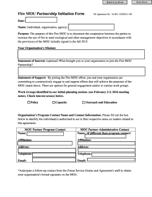 Statement of qualifications - Fire MOU Partnership Initiation Form 2016 FINAL FS Agreement No.docx