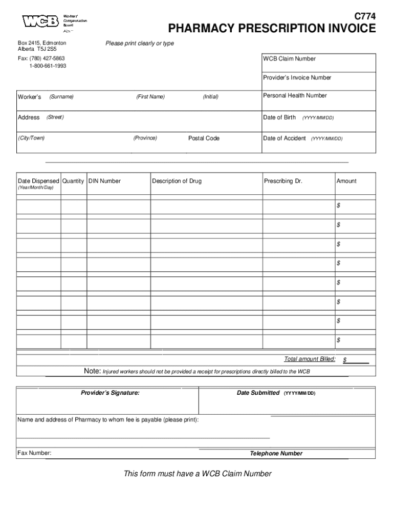 Note: WCB is the primary insurance carrier for all - wcb ab Preview on Page 1