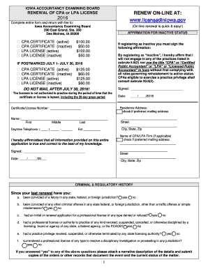 IOWA ACCOUNTANCY EXAMINING BOARD - plb.iowa.gov