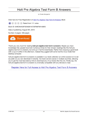 Holt Pre Algebra Test Form B Answers. holt pre algebra test form b answers - supertuesdaynews