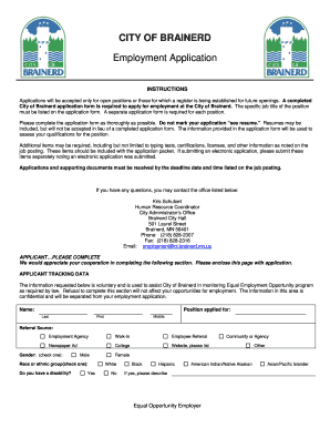 Employment Application - ci.brainerd.mn.us