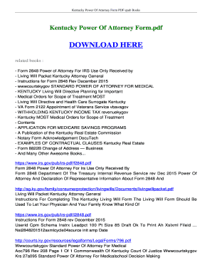 Kentucky Power Of Attorney Form FREE Download - Ebookread.org. Kentucky Power Of Attorney Form PDF Books - ebookread