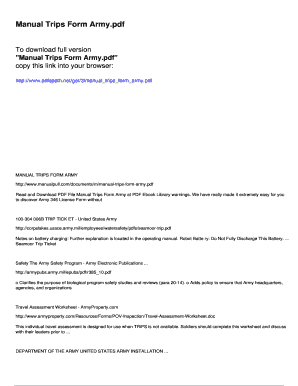 fillable online manual trips form army pdfslibforyou com fax email army trips manual form