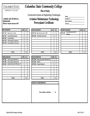 AMT Plan of Study - cscc