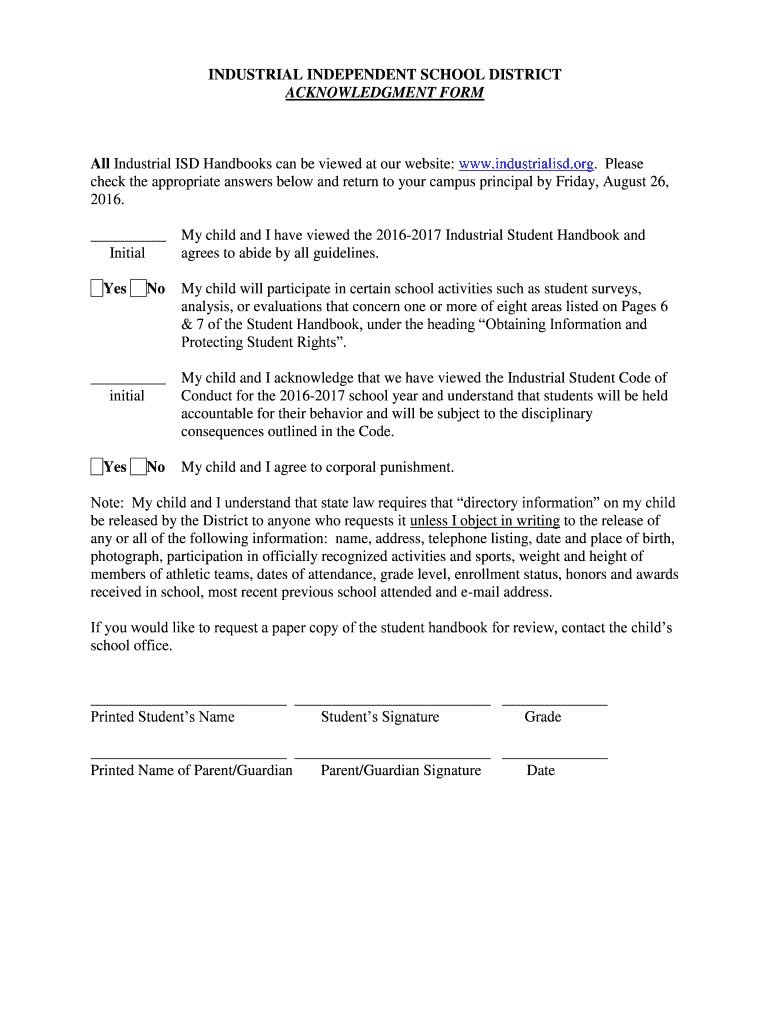 Fillable Online industrialisd All Industrial ISD Handbooks can be