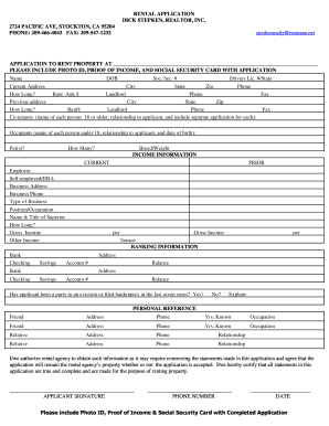 Rental application form - flores mirna el estado y las ong en la reinserción social 2004