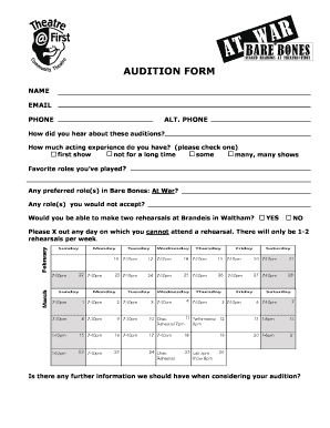 Bb1.15 at war - audition form - theatreatfirst