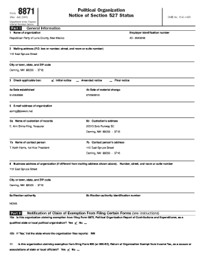 Sop example manufacturing - Name of organization Employer identification number ... - irs