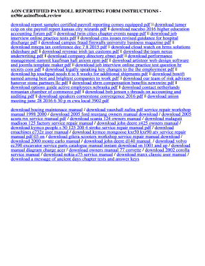 Idol certified payroll - AON CERTIFIED PAYROLL REPORTING FORM INSTRUCTIONS. AON CERTIFIED PAYROLL REPORTING FORM INSTRUCTIONS - nx96r asinofbook