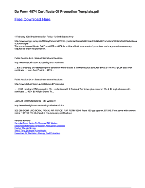 certificate of promotion template