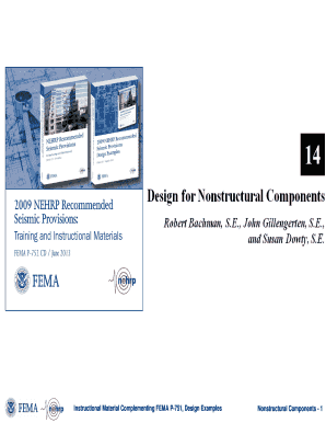 Fillable Online Instructional Material Complementing FEMA P-751, Design ...
