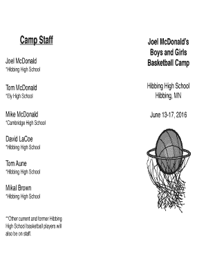Joel mcdonald basketball camp