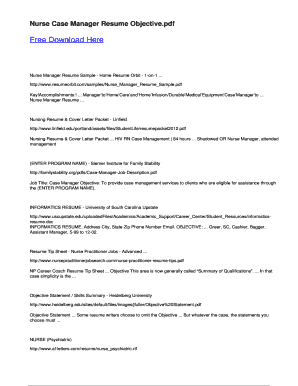 case manager resume pdf