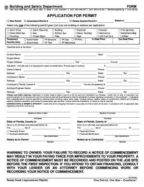 Building Permit Application