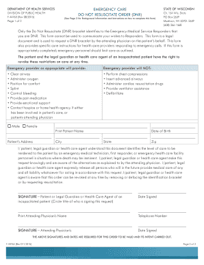 Fillable Online DNR non-template form - St. Vincent Hospital Fax Email ...