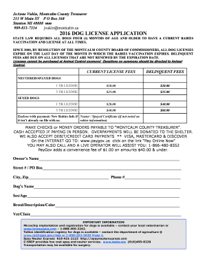 montcalm county dog license