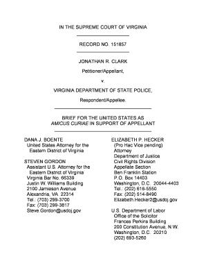 Mortgage deed format in english - Download Clark v. Virginia Department of State Police Brief as Amicus - justice