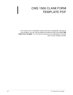 Fillable Online Cms 1500 Claim Form Template. cms 1500 claim form ...