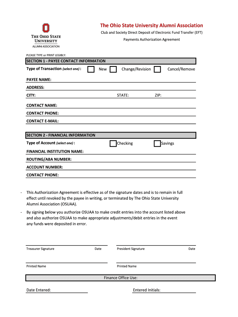 Fillable Online groups alumni osu The Ohio State University Alumni