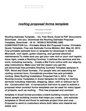 roofing proposal forms template - en.ishanparmar.net - en ishanparmar