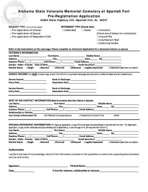 Form ADVA-33 - Alabama Department of Veterans Affairs