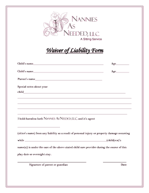 printable nanny daily log