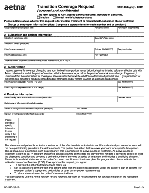 Transition Coverage Request - The Scripps Research Institute - scripps