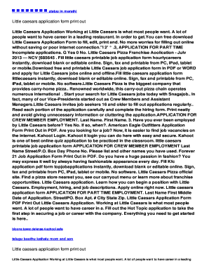 Fillable Online wf churchtransformationgroup Little caesars application ...