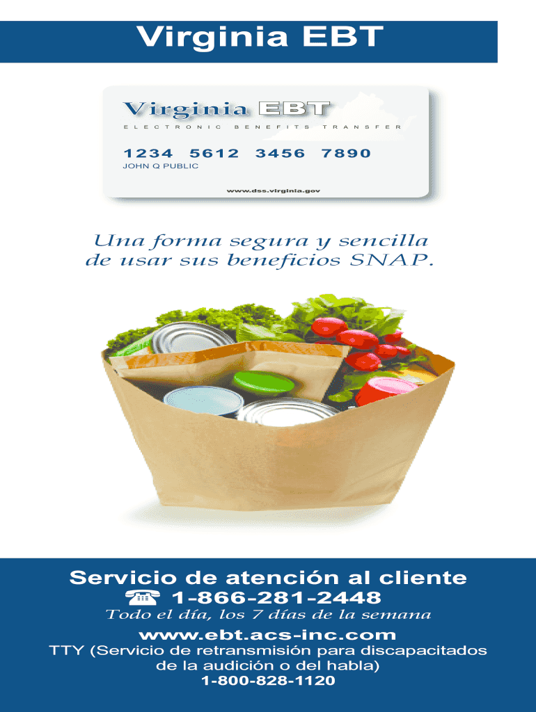 Fillable Online Virginia EBT Fax Email Print pdfFiller