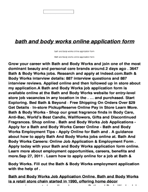 Bath And Body Works Uae Online - Fill Online, Printable, Fillable ...