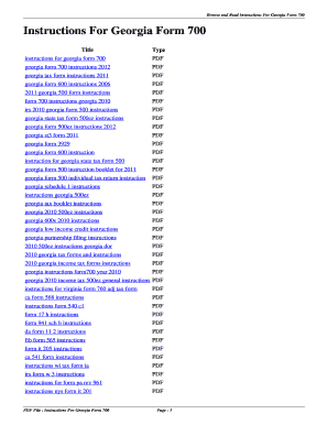 Fillable Online wrowolo qxzb Instructions For Georgia Form 700 ...