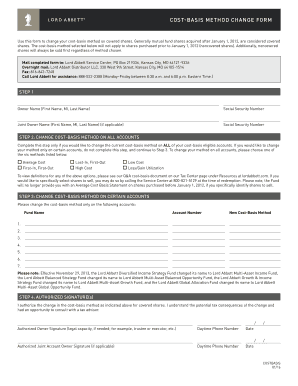 STEP 2: CHANGE COST-BASIS METHOD ON ALL ACCOUNTS