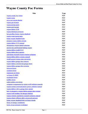 Wayne County Foc Forms. wayne county foc forms - weos jiditube