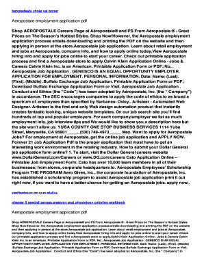 Fillable Online gu wanderlustanonymous Aeropostale employment ...