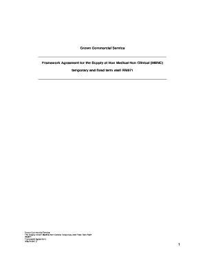 Crown Commercial Service Framework Agreement for ... - Data.gov.uk