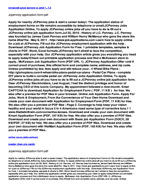 5 printable jcpenney printable job application pdf forms and