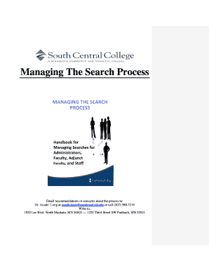 Managing The Search. Managing The Search Process - southcentral