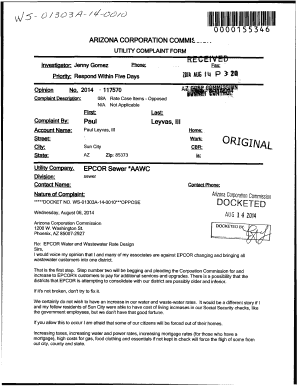 Bib - Arizona Corporation Commission - images edocket azcc